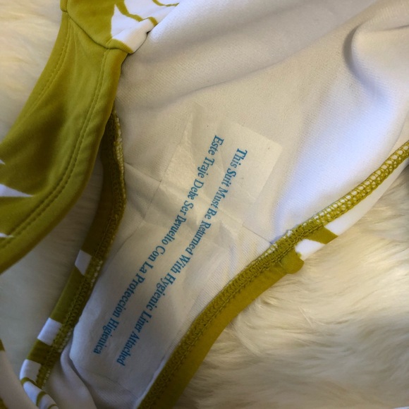 NWT kona sol medium coverage leaf print bikini L - Picture 3 of 4